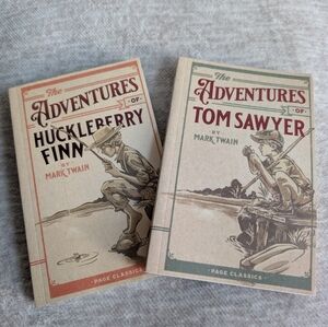 Book Bundle Of 2 Mark Twain NWT Tom Sawyer And Huckleberry Finn